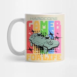 Hardcore Gamer For Life Tee Mug